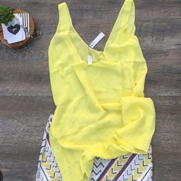 ZINKE 100% SILK  YELLOW SAI DRESS/TUNIC/COVER UP - Picture 6 of 6